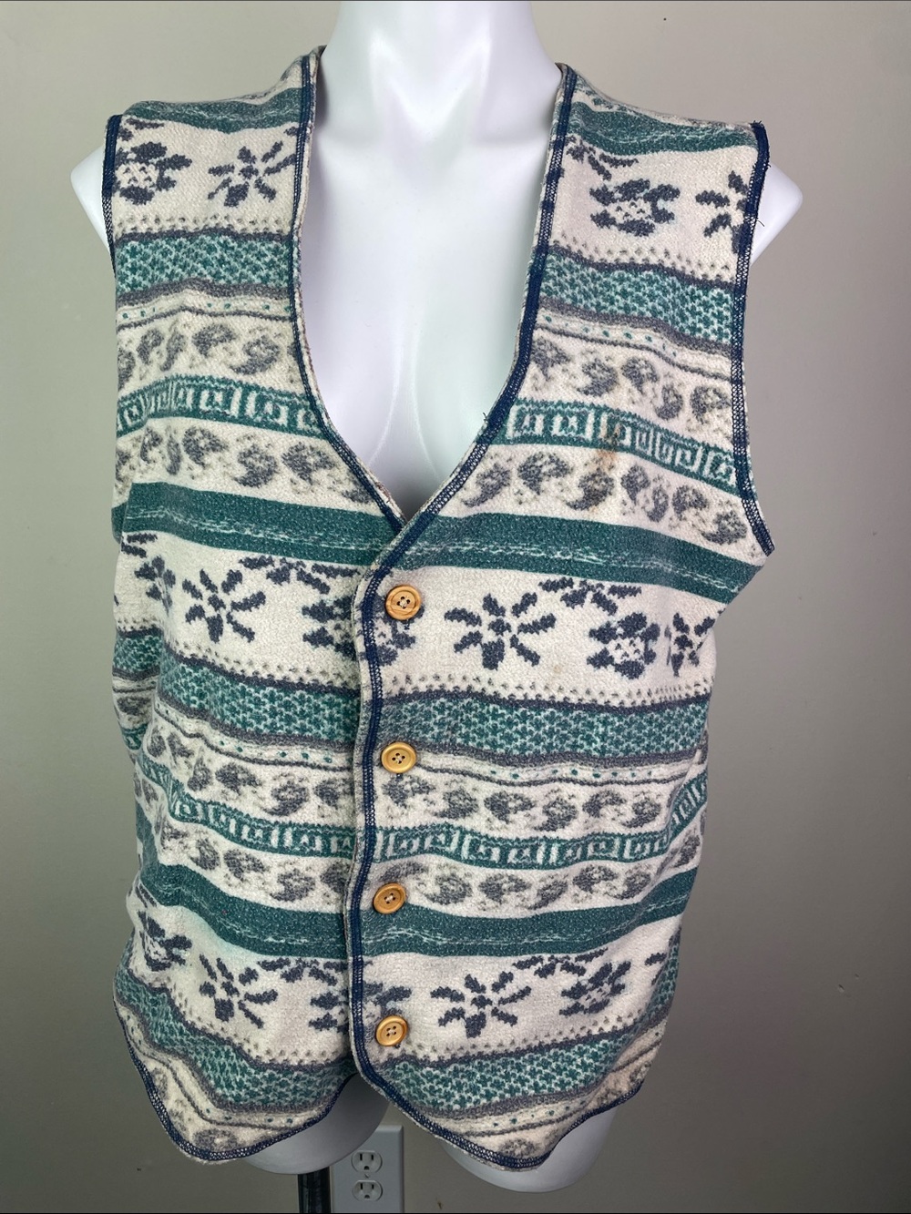 Vintage Arizona Jean Co Reversible Vest Button Front - Picture 3 of 16
